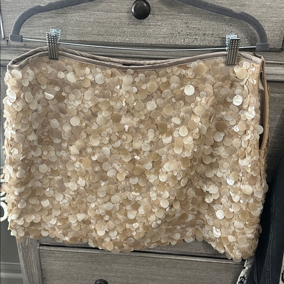 Beige Sequin Embellished Skirt Zara - Picture 1 of 2